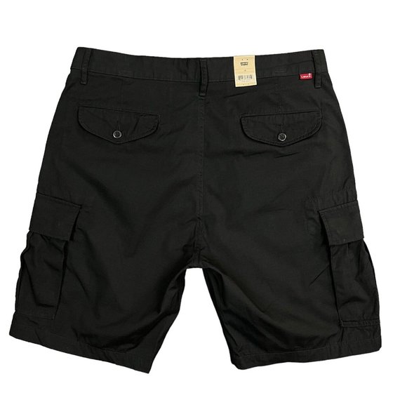 Levis Mens Carrier Cargo Shorts Size 34-36 Black Cotton Casual & Stylish Shorts - Picture 3 of 15